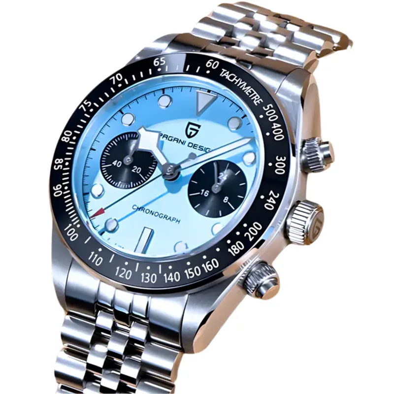 Pagani Design Black Bay Quartz Tiffany Dial Men's Watch- PD-1813